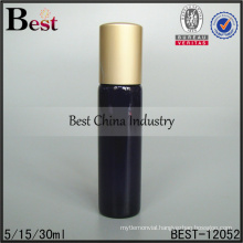 5ml 15ml 30ml tube glass bottle with roller ball and aluminum cap skin care products packaging wholesale